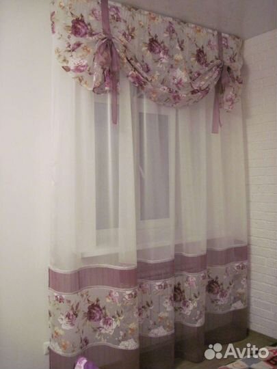 Комплект шторы и тюль