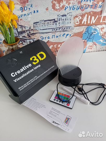 Ночник с маркером 3D