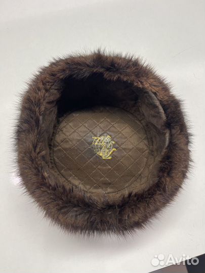 Шапка ушанка мужская из натурального бобра