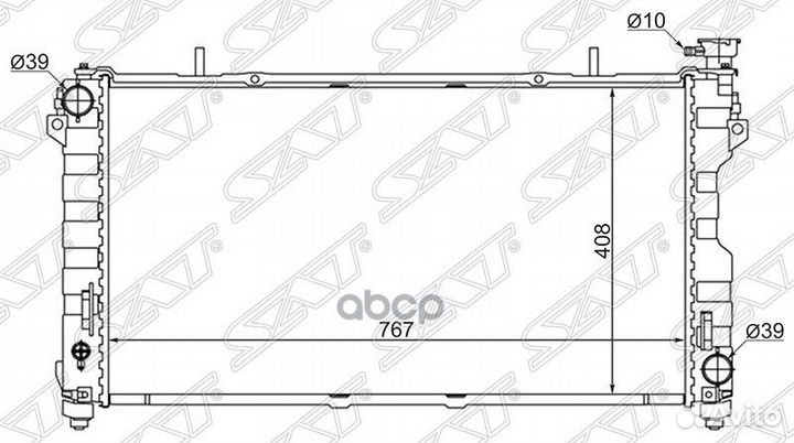 Радиатор Chrysler Town&Country 00-07 / Voyager