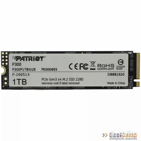 Жесткий диск SSD M.2 1TB Patriot P300 P300P1TBM28
