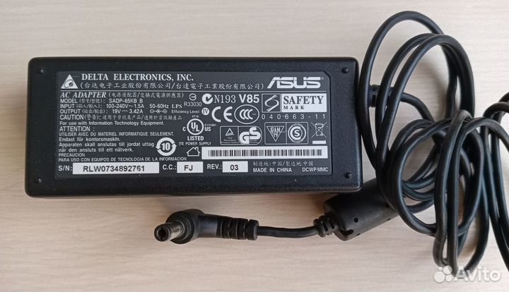 Оригинальные блоки питания для ноутбуков