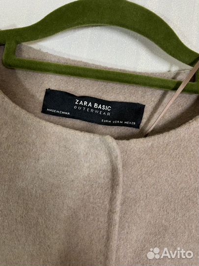 Пальто Zara шерсть р.M