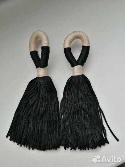 Серьги с кисточками