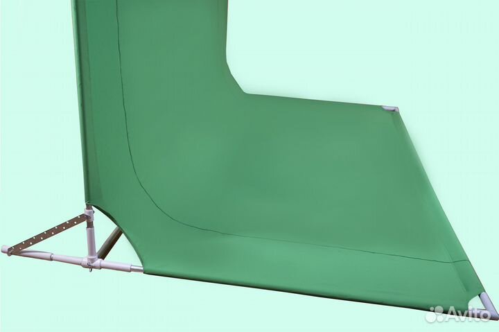 Разборный фон, хромакей зеленый, белый 2000Х3000