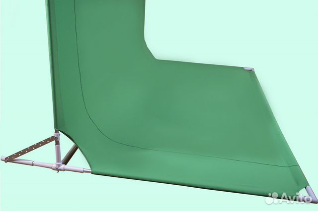 Разборный фон, хромакей зеленый, белый 2000Х3000