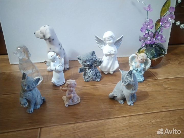 Фигурки.Кошки.Собаки.Ангелы