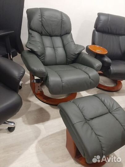 Кожаное кресло Relax Lux