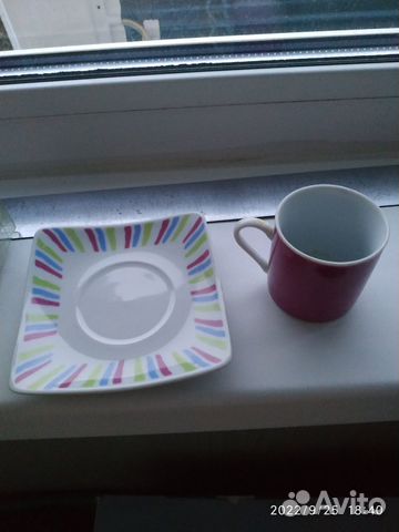 Две фарфоровые кофейные пары (4 предмета)