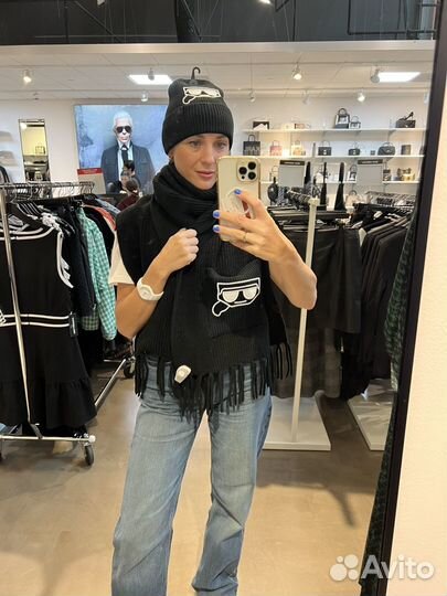 Шапка и шарф Karl lagerfeld