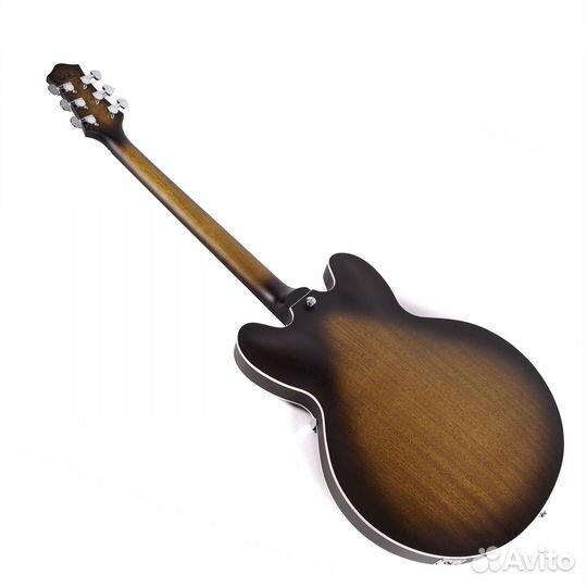 Полуакустическая гитара Eart E-335 Brown Sunburst
