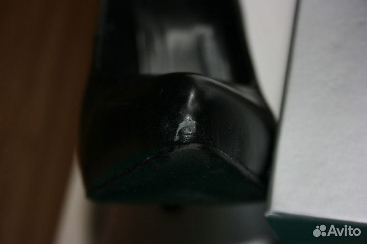 Туфли кожаные на шпильке 36-37