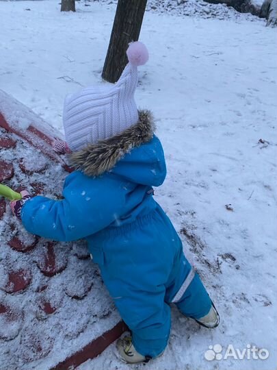 Шапочка зимняя эльф шлем с помпоном