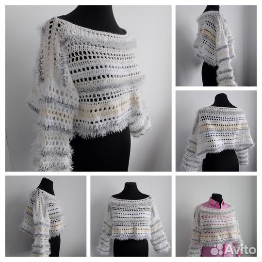 Джемпер вязаный ручной работы