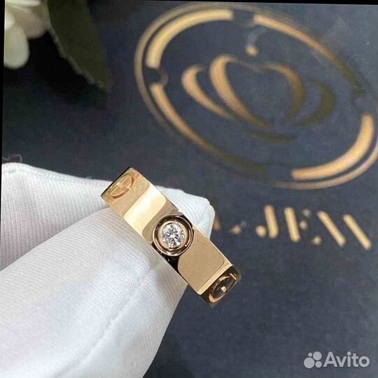 Кольцо Cartier Love, 3 бриллианта 0,13ct