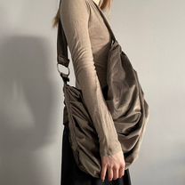 Драпированная вельветовая сумка