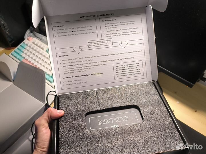 Motu m2 аудиоинтерфейс цап американский оригинал