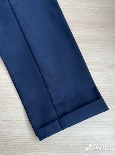Школьные брюки для девочки 158 Button Blue
