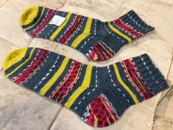 Носки мужские шерстяные вязаные