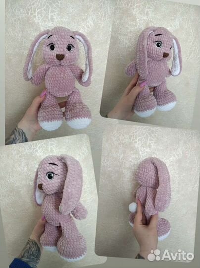 Вязаная игрушка Зайка