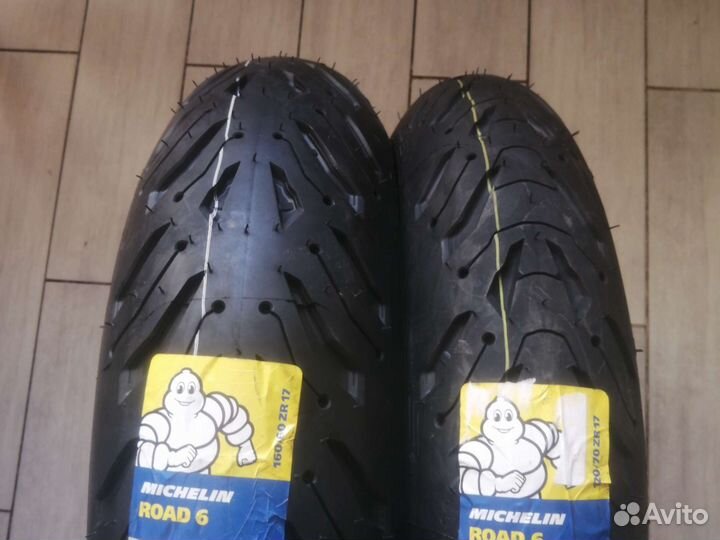 160/60R17 и 120/70r17 michelin road 6