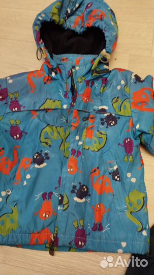 Ветровка на флисе и брюки (костюм) р 92