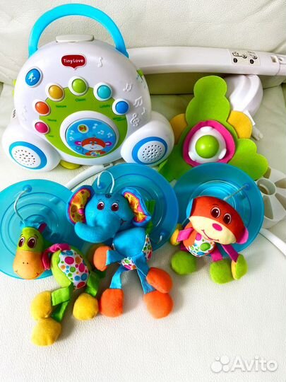 Подвески коврик мобиль Грызунки Погремушки Шары