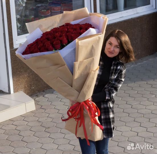 Букет из красных роз