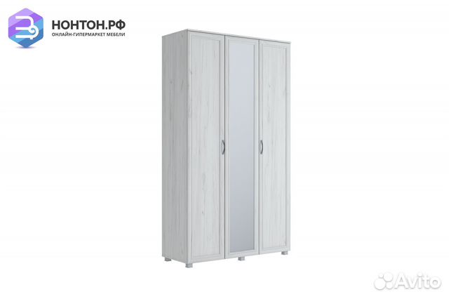 Шкаф 3-створчатый Прованс дуб крафт белый