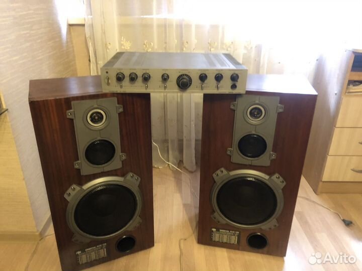 Колонки амфитон с усилителем