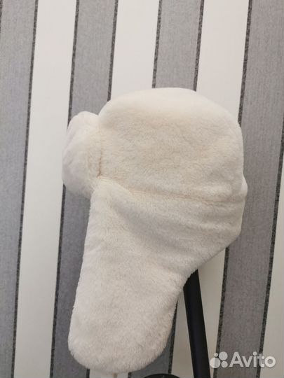 Шапка зимняя из эко меха на флисе