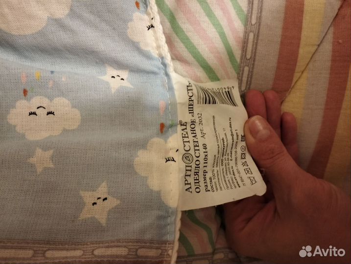 Детское одеяло в кроватку