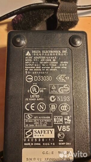 Delta Electronics ADP-135DB 19V 7.1A 135W