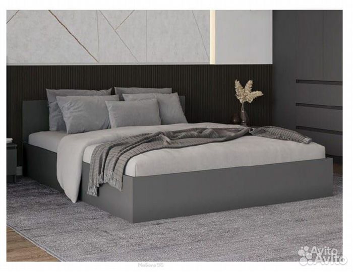 Кровать Мори графит