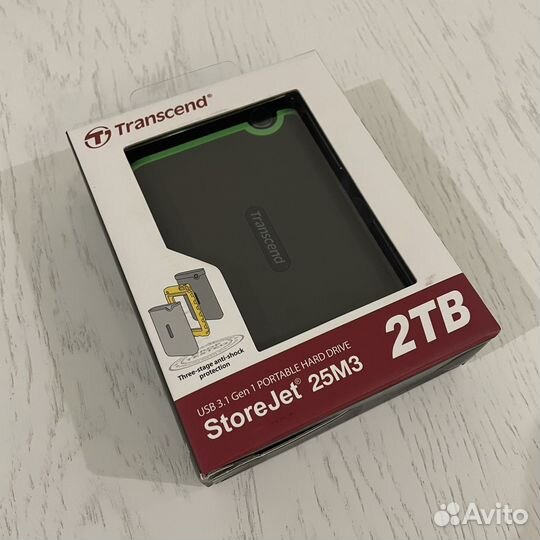 Transcend StoreJet 25M3S 2 TB новый