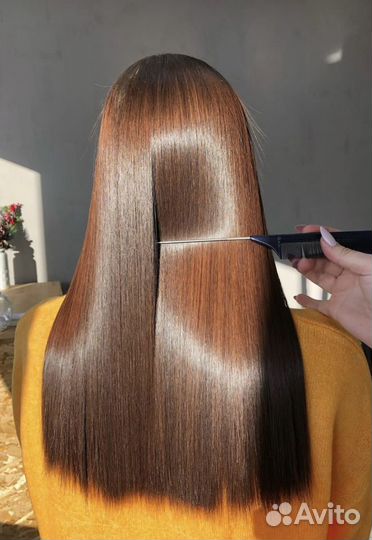 Кератиновое выпрямление Ботокс волос Нанопластика