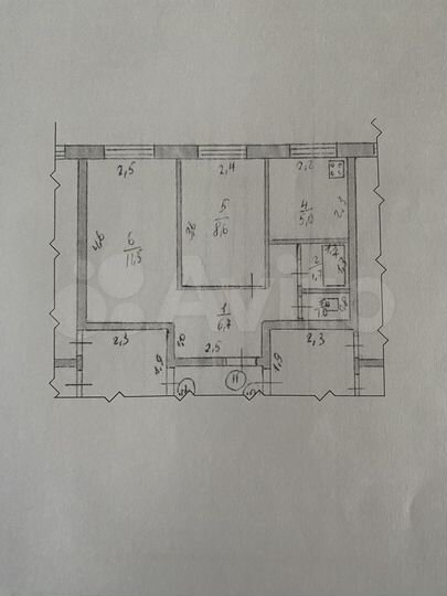 2-к. квартира, 34,5 м², 1/3 эт.