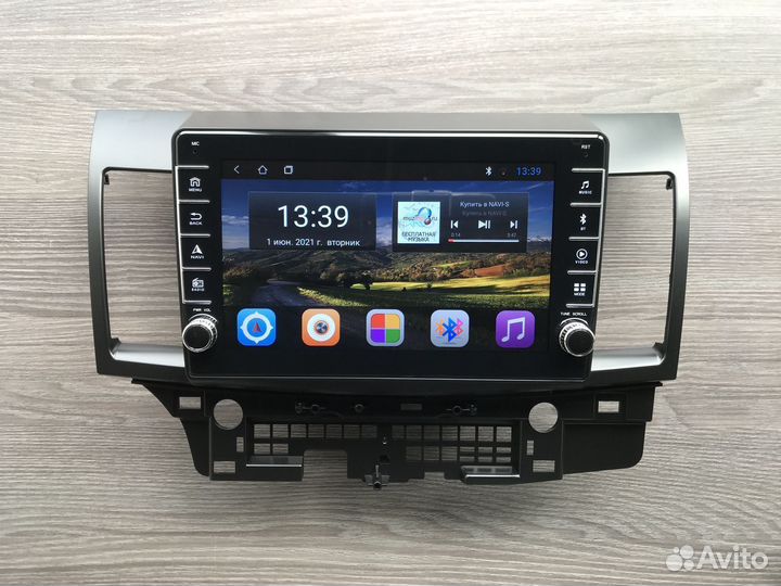 Магнитола Mitsubishi Lancer X + физические кнопки