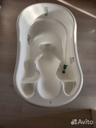 Ванночка для купания с горкой с термометром