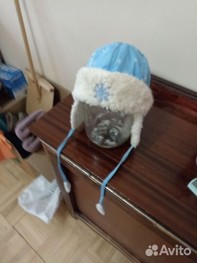 Зимняя шапка для девочки 54