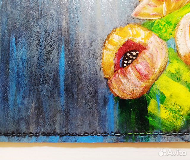 Обложка на паспорт ручной работы