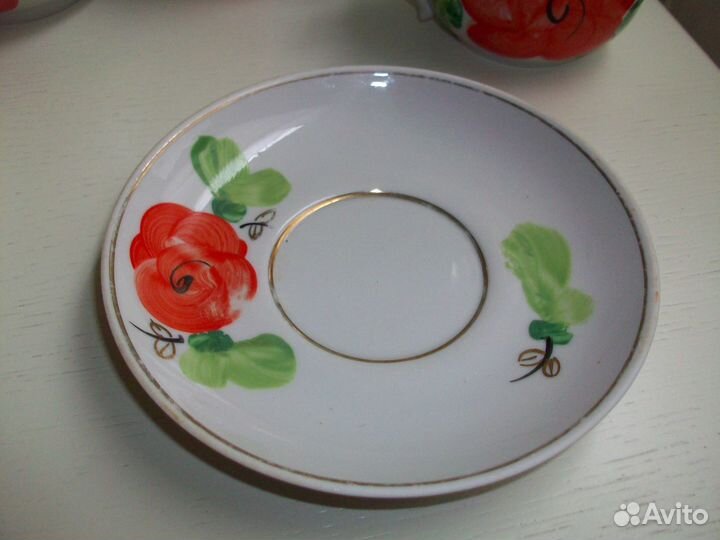 Чайные пары Борислав ручная роспись СССР