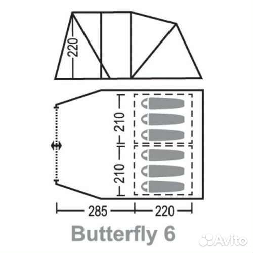 Палатка GreenHill Butterfly 6