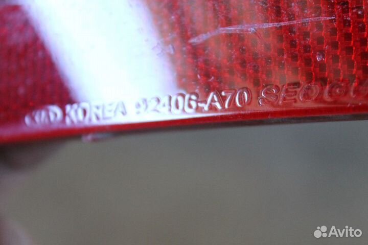 Катафот бампера заднего правый KIA Cerato 2013