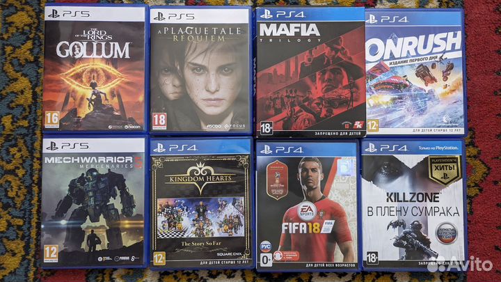 Продам игры на Ps4/Ps5