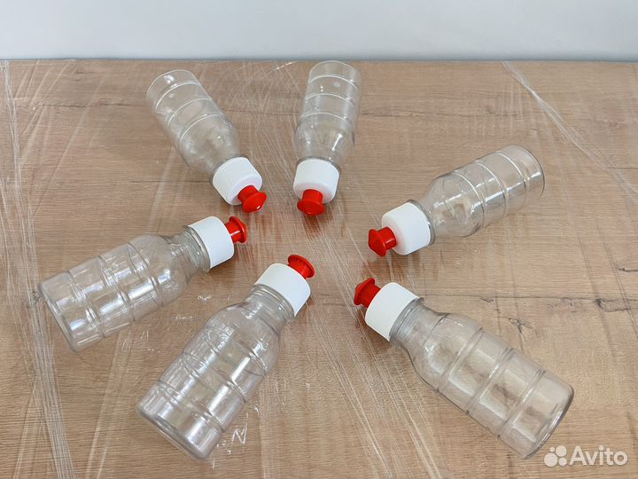 Новые флаконы пэт 100 мл с крышкой пуш-пул
