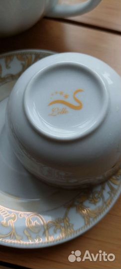 Фарфор натуральный кофейный чайный набор