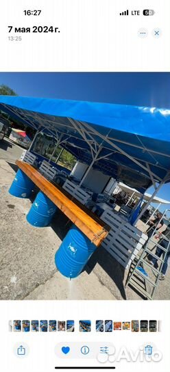 Навес терраса разборная