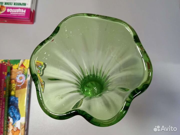 Ваза цветное стекло Латвия СССР