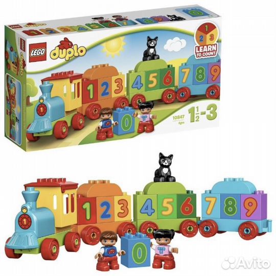 Lego Duplo поезд и единорог